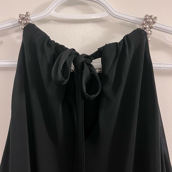 White House Black Market Beaded Halter Dress - Picture 2 of 5